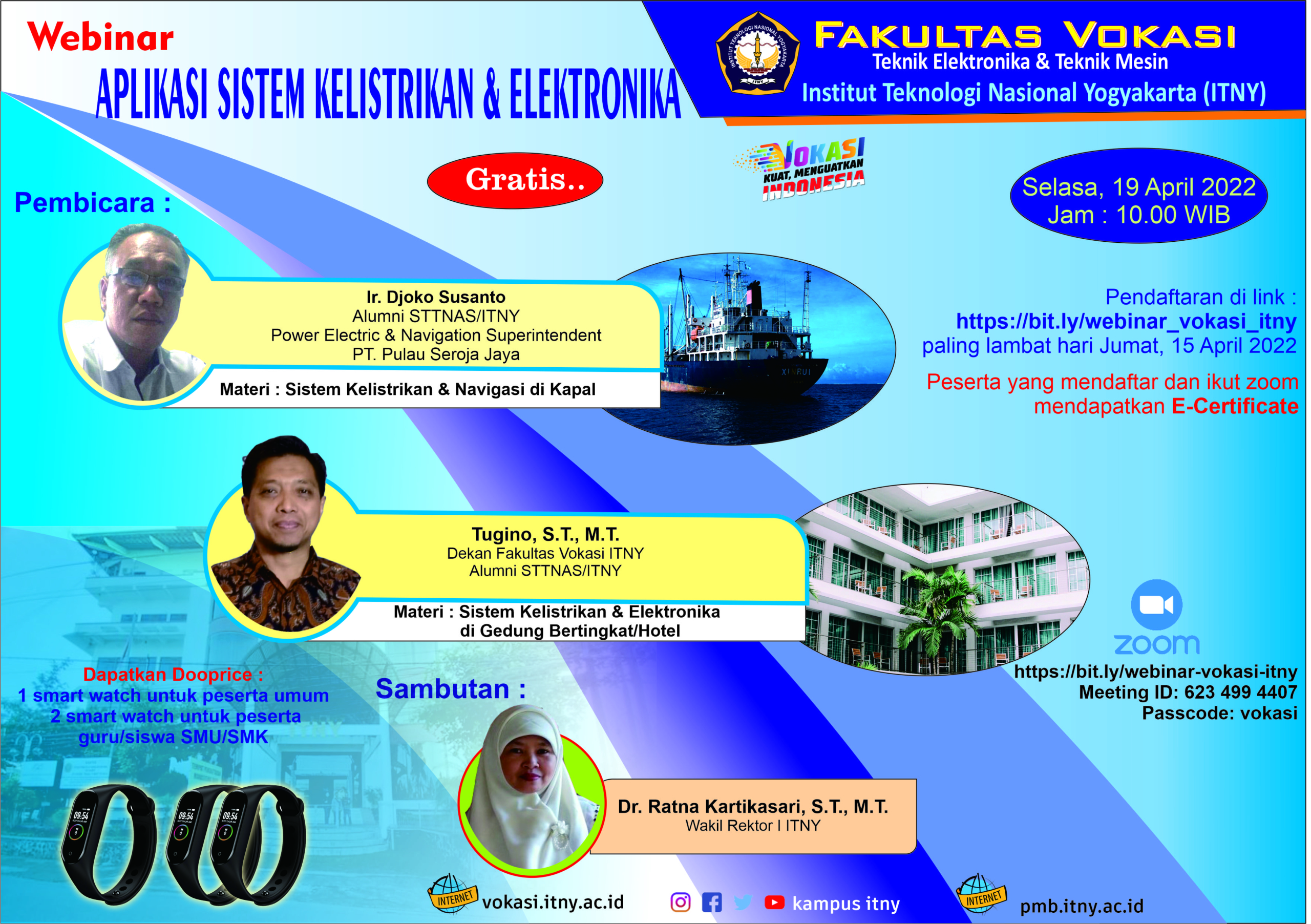 FAKULTAS VOKASI SELENGGARAKAN WEBINAR “APLIKASI SISTEM KELISTRIKAN & ELEKTRONIKA”